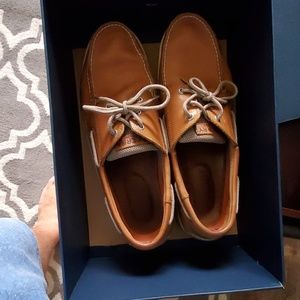 Brown men's Sperry Boat Shoes.